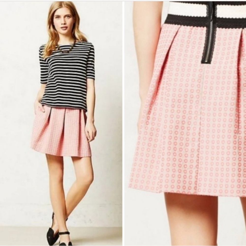 Maeve Pink A-Line Skirt